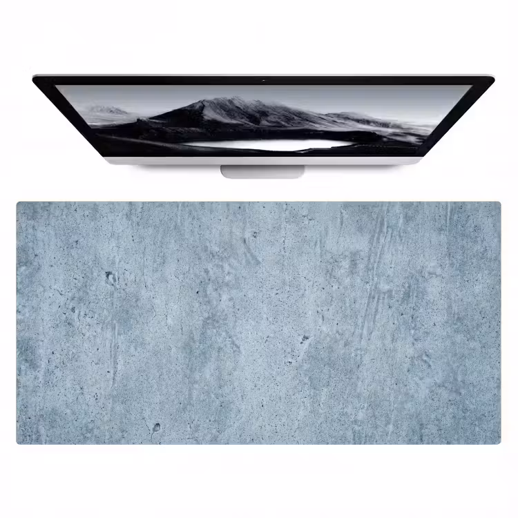 Bureau onderlegger - Betonlook Lichtblauw