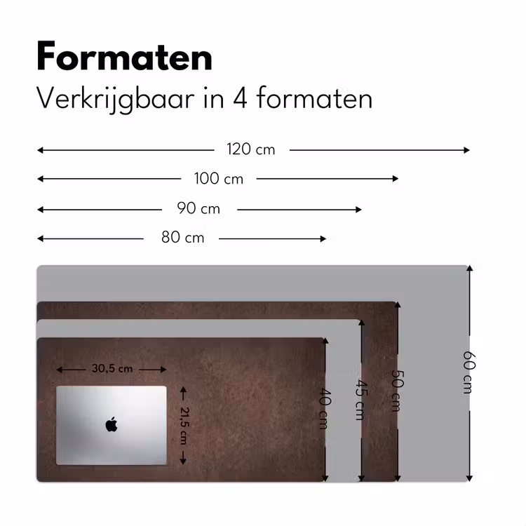 Bureau onderlegger - Bruin Beton — 8