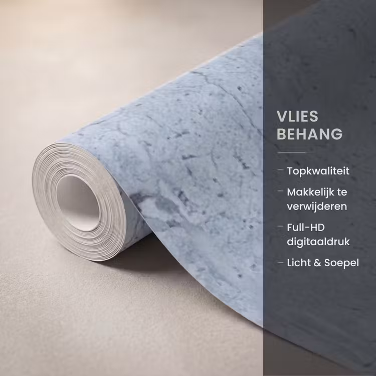 Behang - Betonlook Lichtblauw — 3