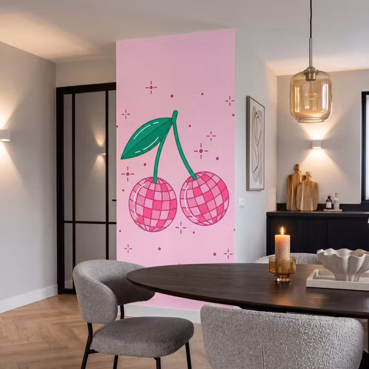 Behang - Decoratie - Disco-bal - Feest - Roze — 5