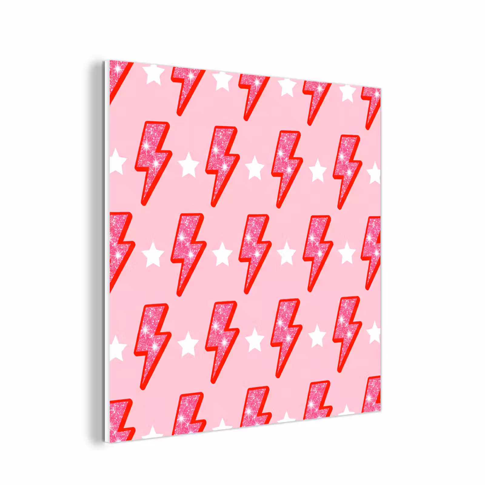 Forex - Patroon - Bliksem - Ster - Glitter - Roze — 1