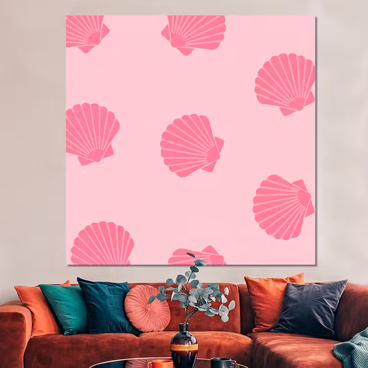 Forex - Schelp - Patroon - Zee - Modern - Roze — 3
