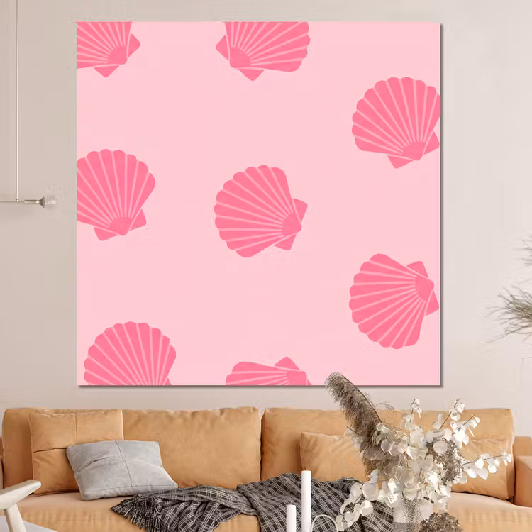 Forex - Schelp - Patroon - Zee - Modern - Roze — 4