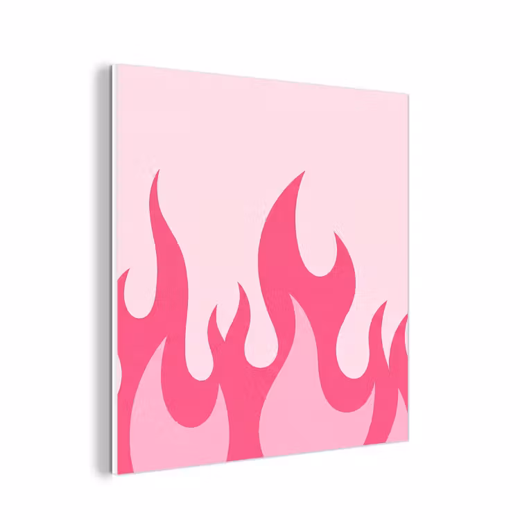 Forex - Vlammen - Patroon - Abstract - Modern - Roze — 1