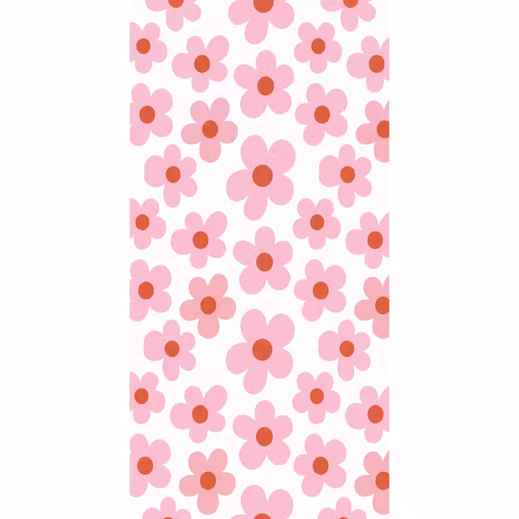 Behang - Bloemen - Patroon - Modern - Roze - Wit — 2