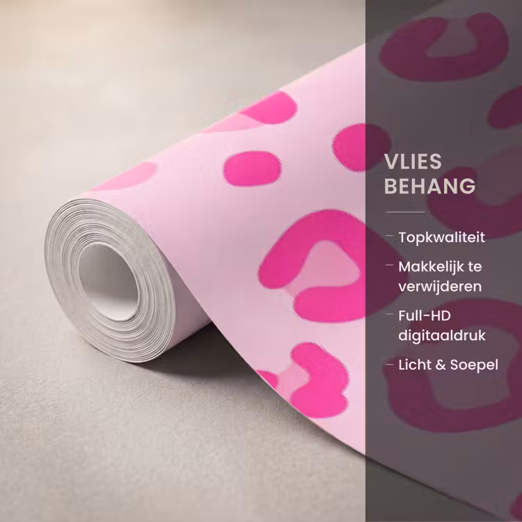 Behang - Dierenprint - Patroon - Abstract - Modern - Roze — 3