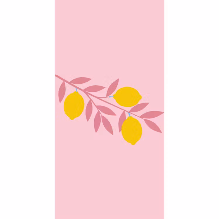 Behang - Fruit - Tak - Natuur - Abstract - Roze — 2