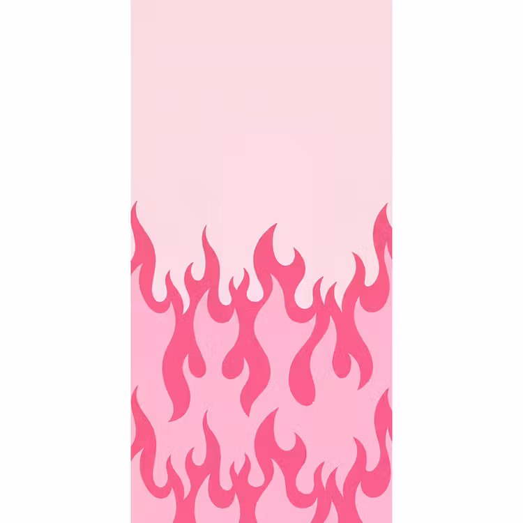Behang - Vlammen - Patroon - Abstract - Modern - Roze — 2