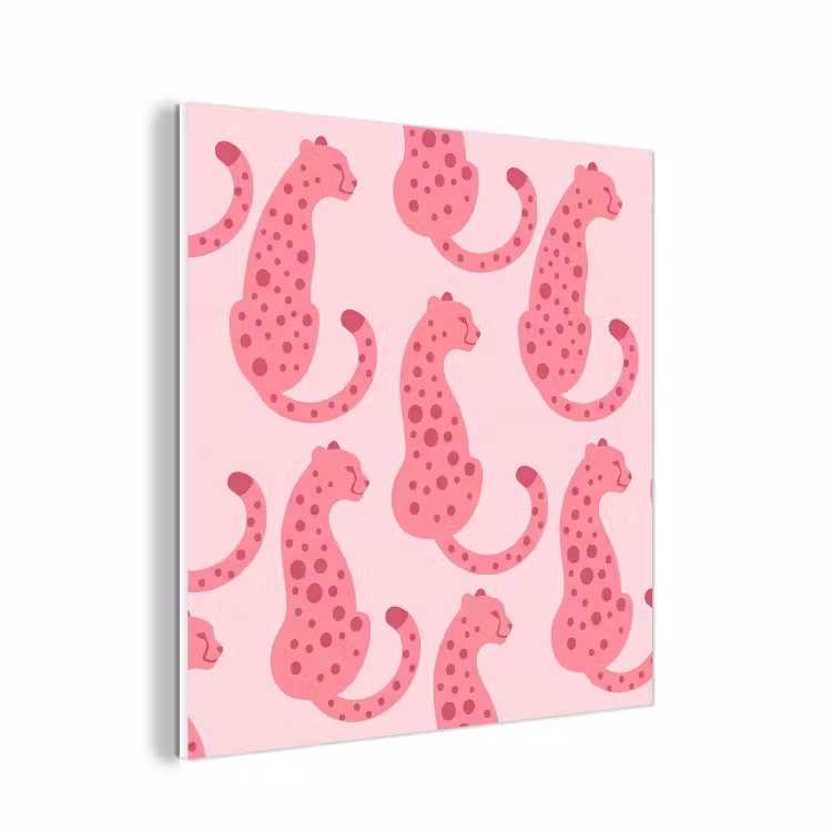 Forex - Kat - Gevlekt - Dieren - Patroon - Roze — 1