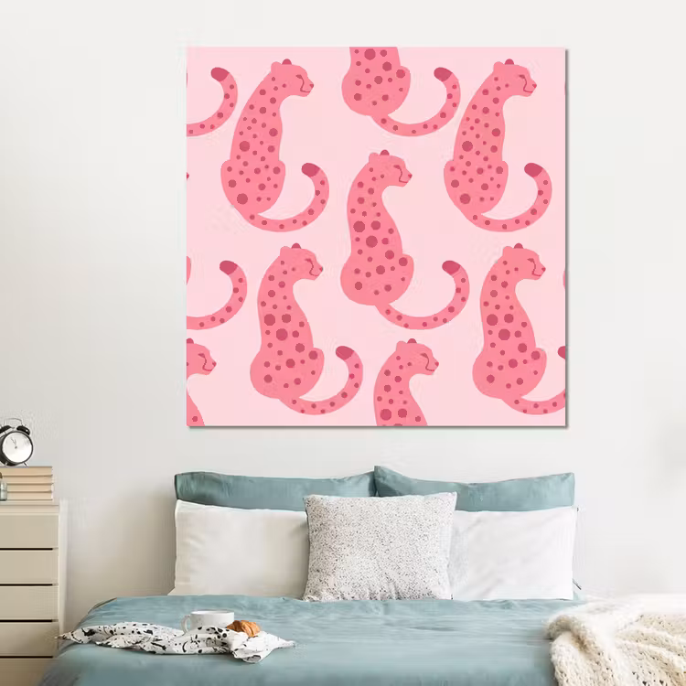Forex - Kat - Gevlekt - Dieren - Patroon - Roze — 2