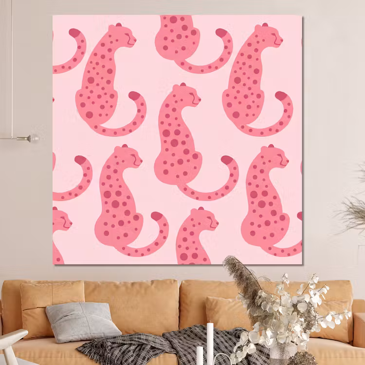 Forex - Kat - Gevlekt - Dieren - Patroon - Roze — 4