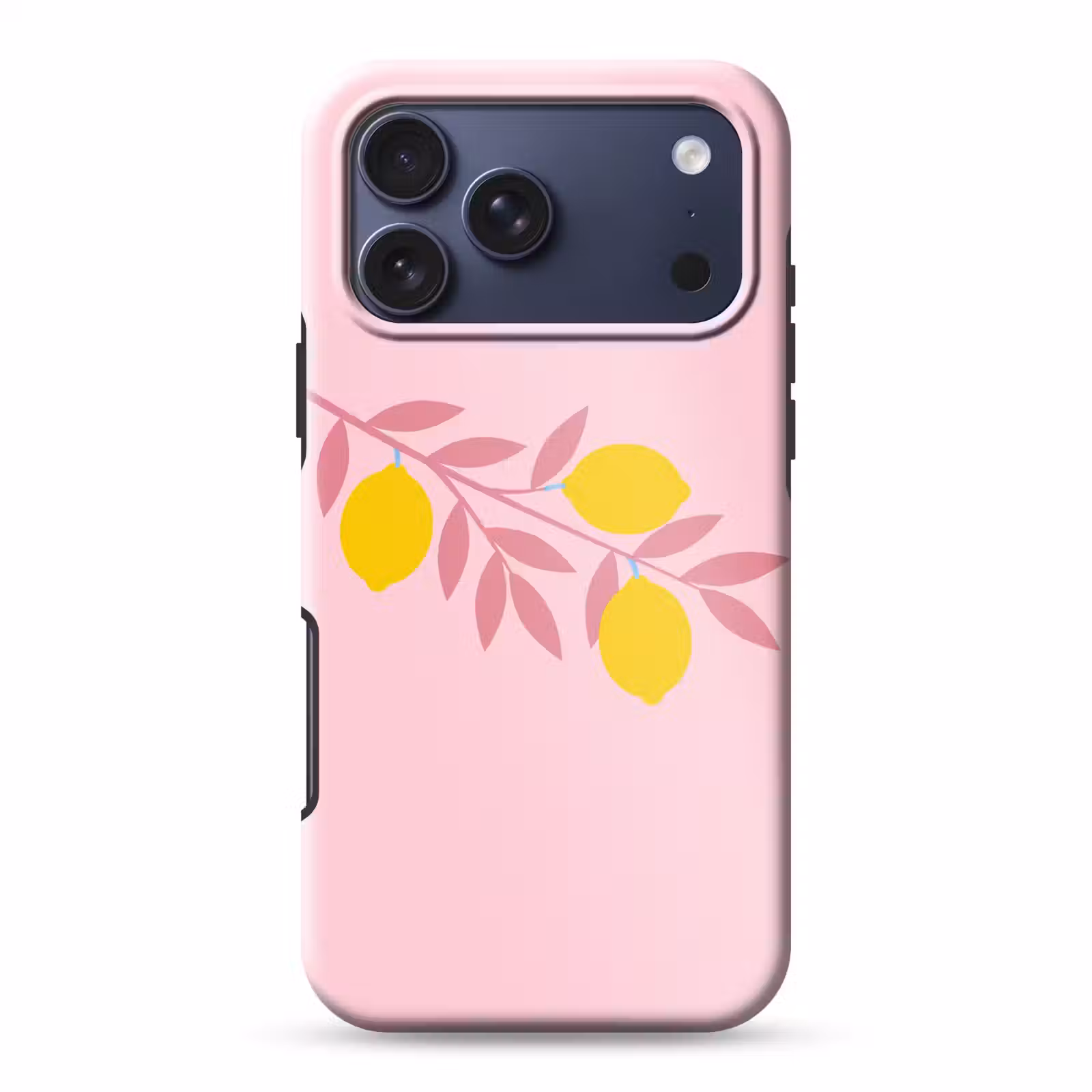 Telefoonhoesje Toughcase - Fruit - Tak - Natuur - Abstract - Roze — 1