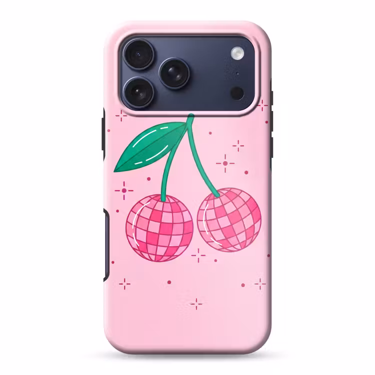 Telefoonhoesje Toughcase - Decoratie - Disco-bal - Feest - Roze — 1