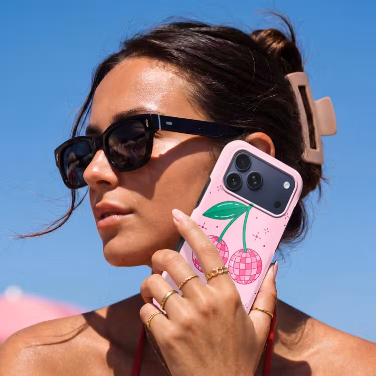 Telefoonhoesje Toughcase - Decoratie - Disco-bal - Feest - Roze — 6