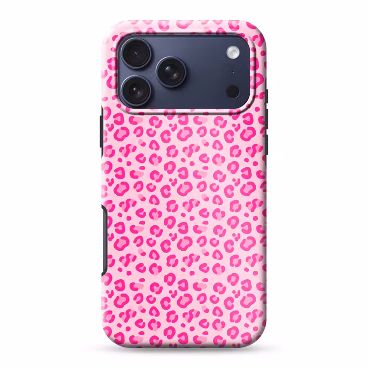 Telefoonhoesje Toughcase - Dierenprint - Patroon - Abstract - Modern - Roze — 1