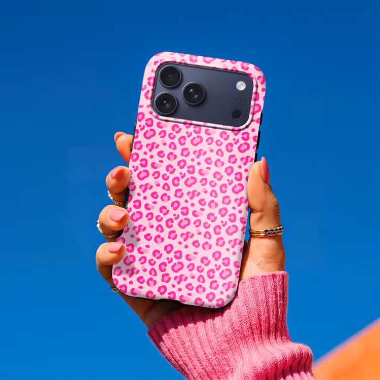 Telefoonhoesje Toughcase - Dierenprint - Patroon - Abstract - Modern - Roze — 2
