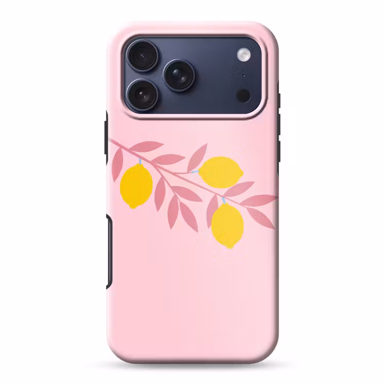Telefoonhoesje Toughcase - Fruit - Tak - Natuur - Abstract - Roze — 1