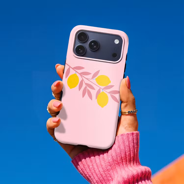 Telefoonhoesje Toughcase - Fruit - Tak - Natuur - Abstract - Roze — 2