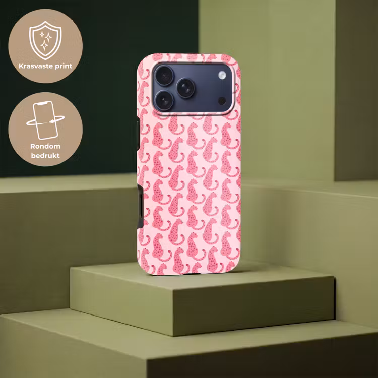 Telefoonhoesje Toughcase - Kat - Gevlekt - Dieren - Patroon - Roze — 7