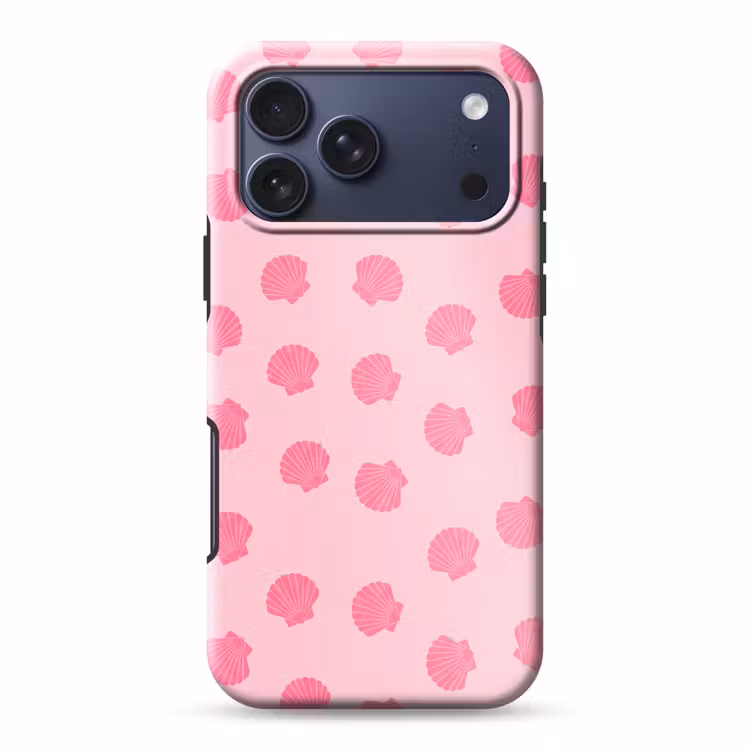 Telefoonhoesje Toughcase - Schelp - Patroon - Zee - Modern - Roze — 1