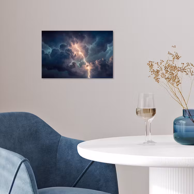 Poster - Bliksem - Storm - Natuur - Donker — 4