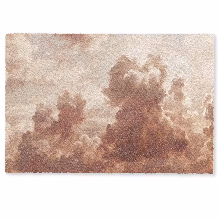 Deurmat - Wolken - Lucht - Natuur - Modern - Bruin — 1