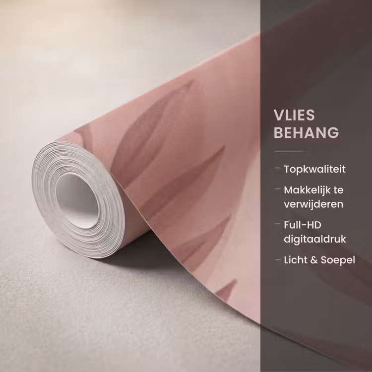 Behang - Botanische Bladeren Terracotta — 3