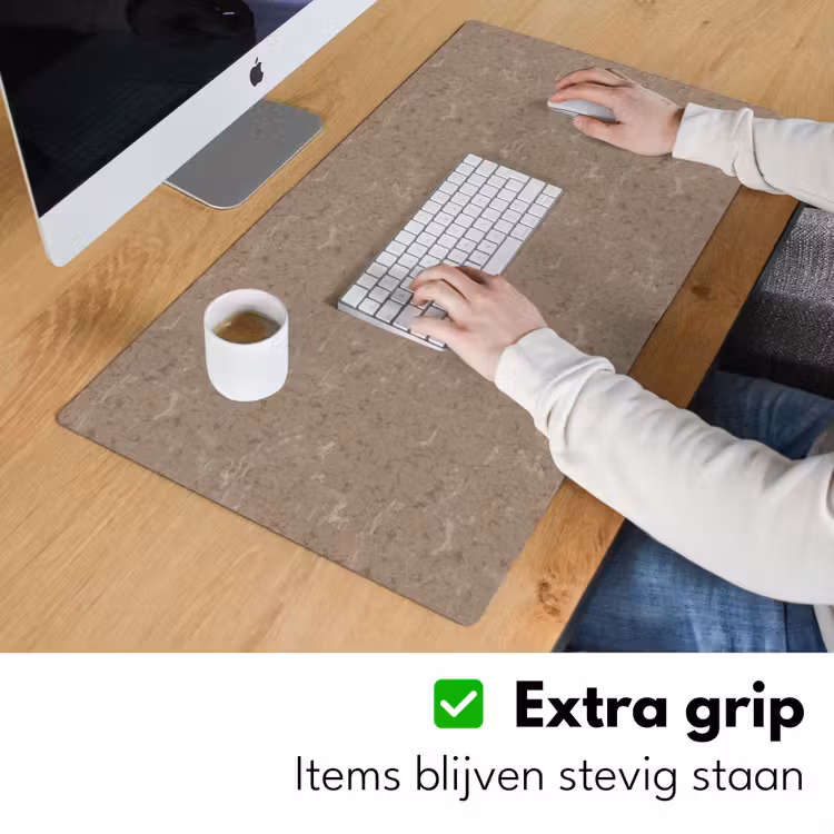 Bureau onderlegger - Patroon - Kalksteen - Beige — 6