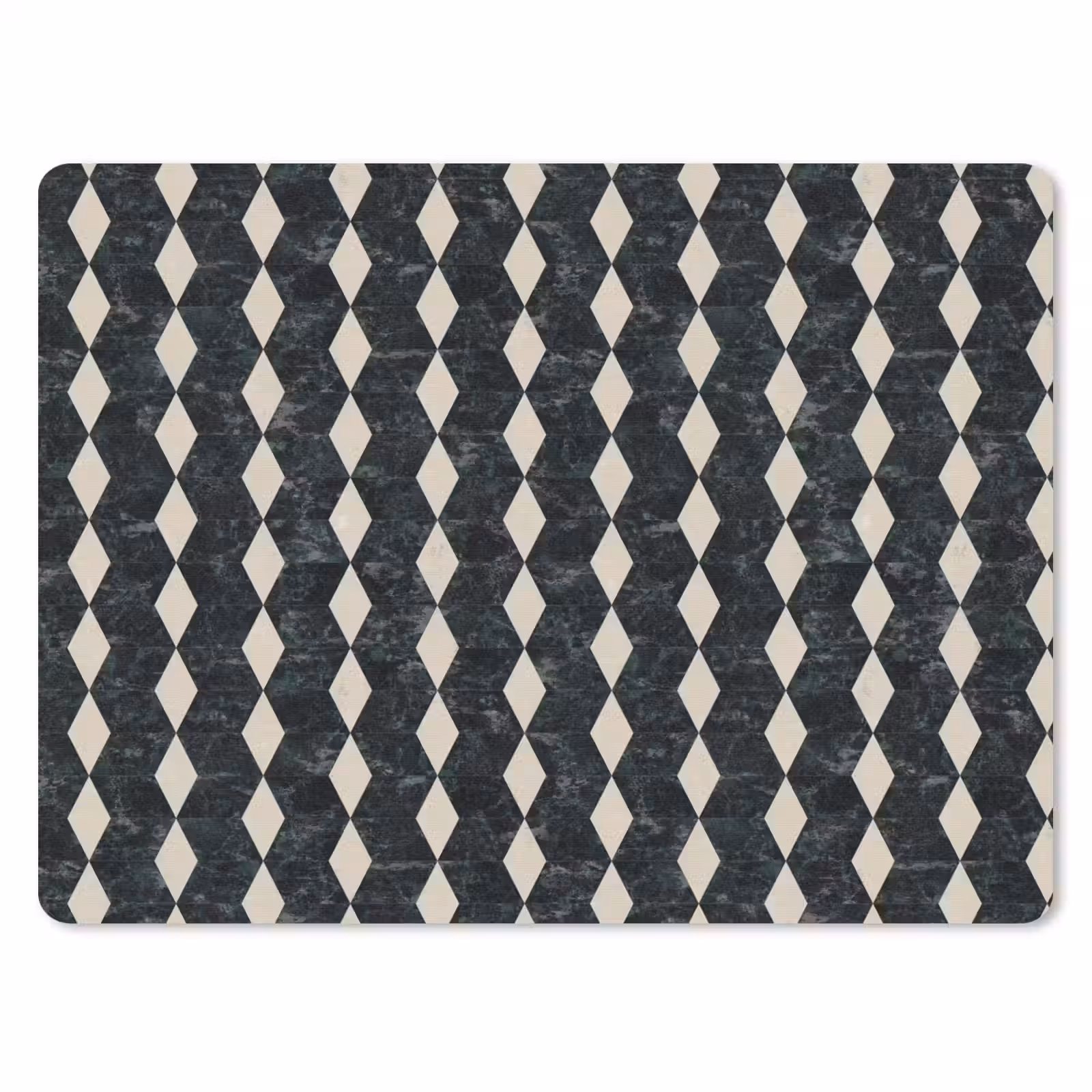 Muismat - Geometrisch - Patroon - Marmer - Groen — 1