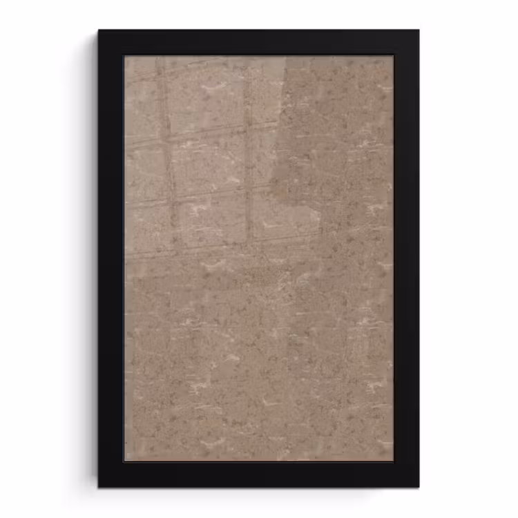 Poster met lijst - Patroon - Kalksteen - Beige — 1