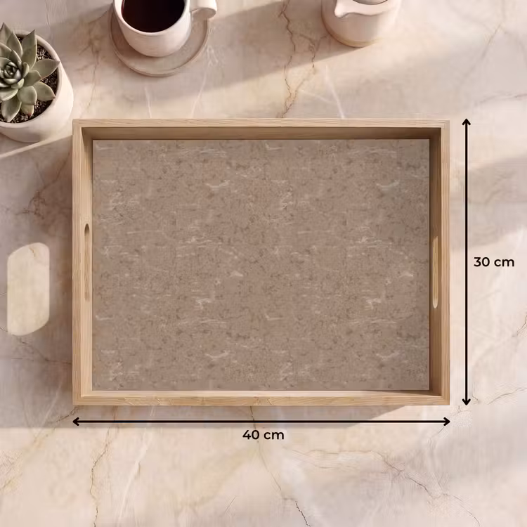Dienblad - Patroon - Kalksteen - Beige — 9