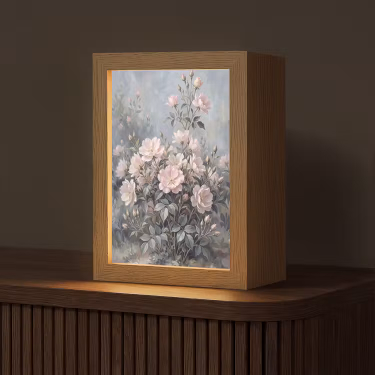 Tafellamp - Rozen - Illustratie - Roze