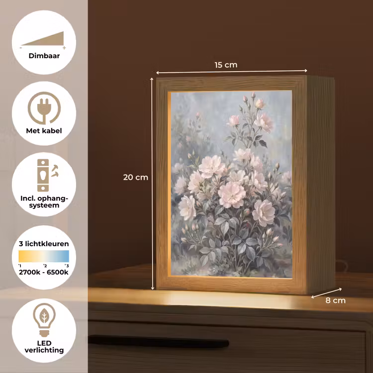 Tafellamp - Rozen - Illustratie - Roze — 7