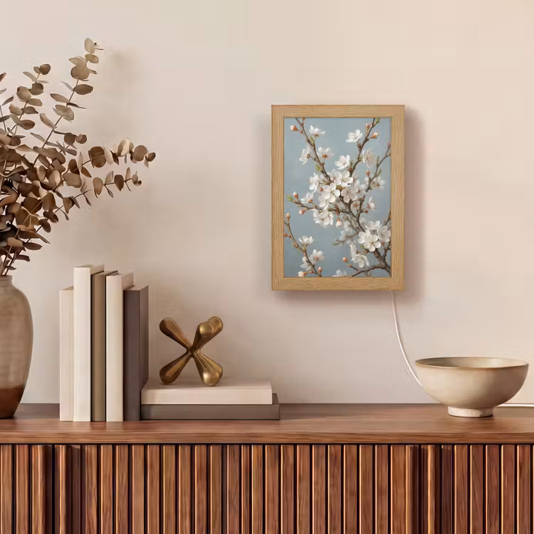 Tafellamp - Botanisch - Stilleven - Blauw — 4
