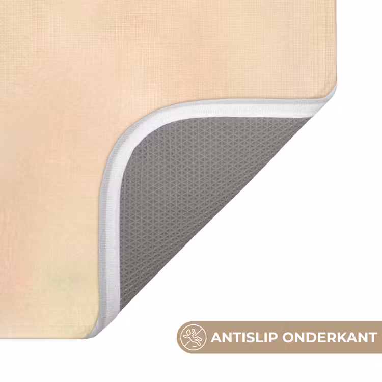 Badmat - Minimalistisch - Bloem - Bladeren - Beige — 3