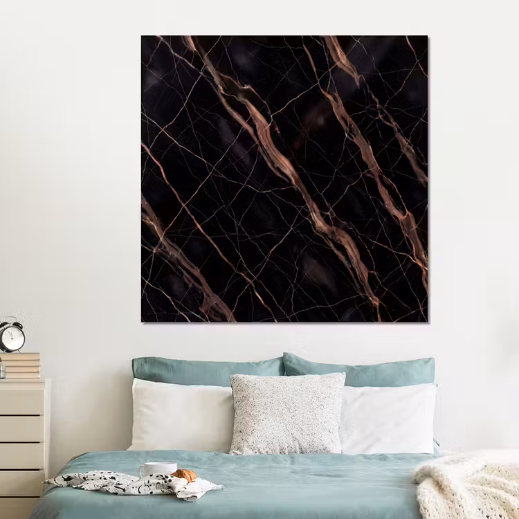 Forex - Marmer - Goud - Patroon - Luxe - Zwart — 2