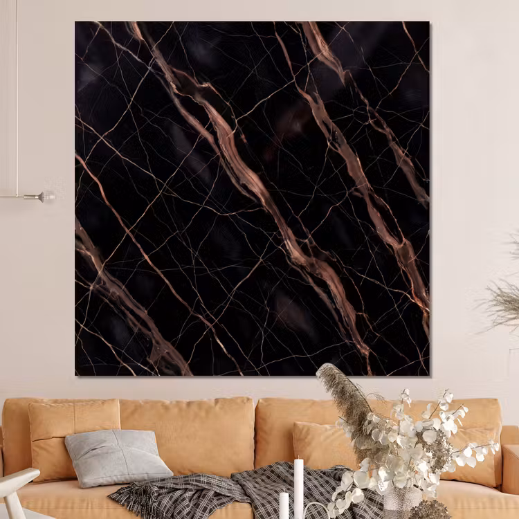 Forex - Marmer - Goud - Patroon - Luxe - Zwart — 4
