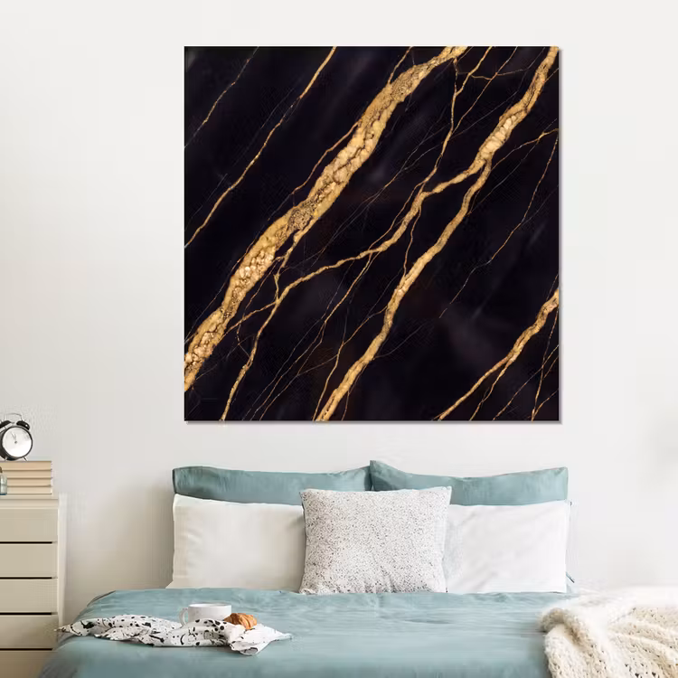 Forex - Marmer - Goud - Textuur - Abstract - Zwart — 2
