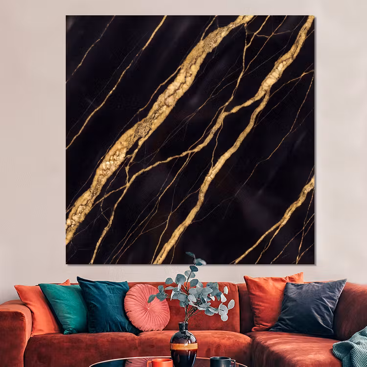 Forex - Marmer - Goud - Textuur - Abstract - Zwart — 3