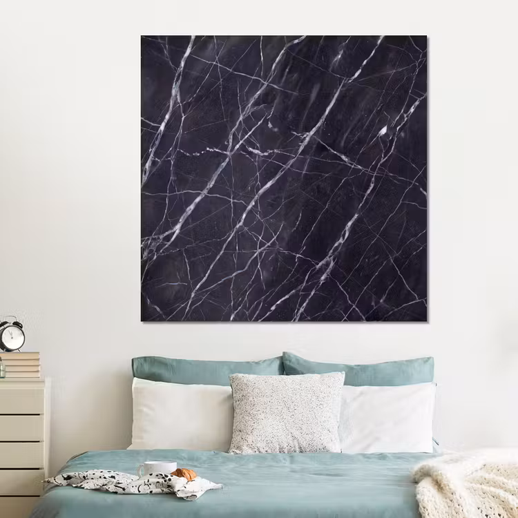 Forex - Marmer - Patroon - Modern - Zwart - Wit — 2