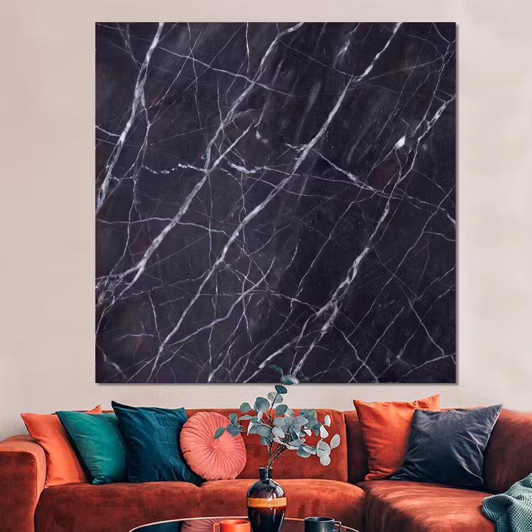 Forex - Marmer - Patroon - Modern - Zwart - Wit — 3
