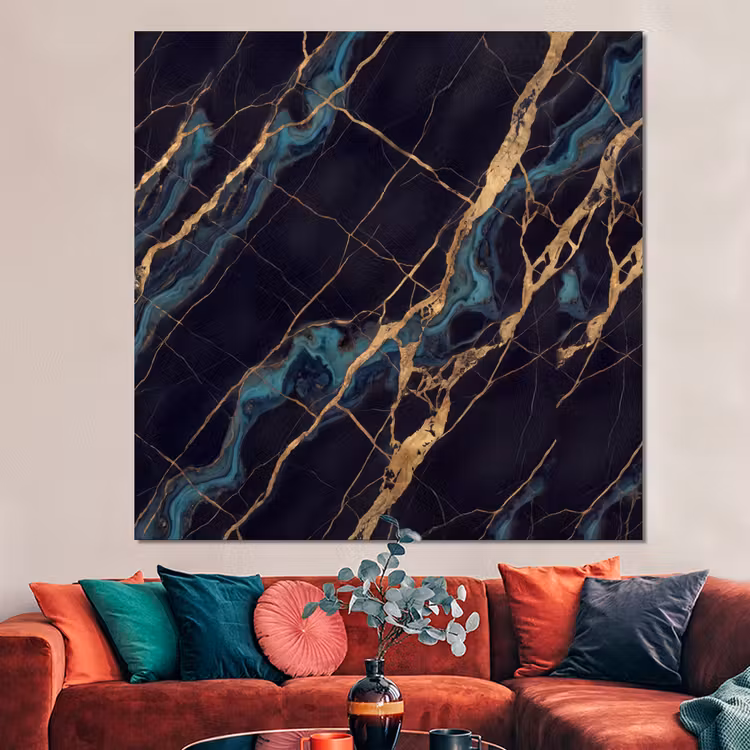 Forex - Abstract - Gouden lijnen - Kunst - Modern - Zwart — 3