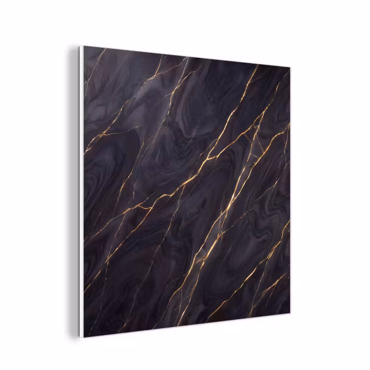 Forex - Marmer - Goudaders - Abstract - Modern - Zwart — 1