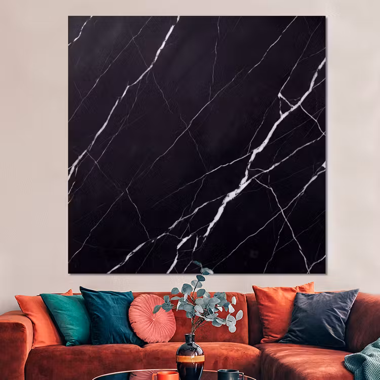 Forex - Marmer - Patroon - Abstract - Modern - Zwart — 3