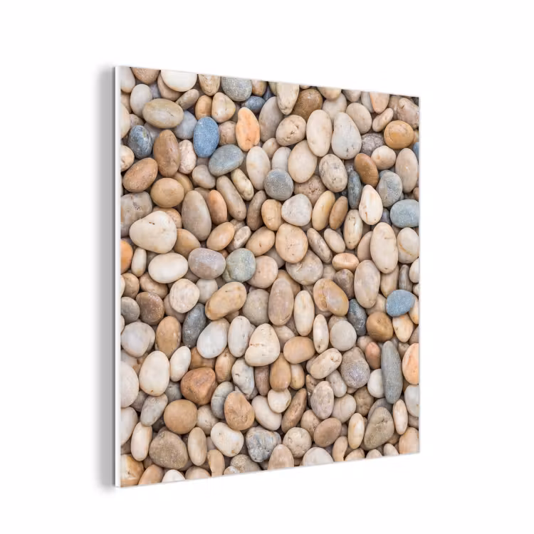 Forex - Kiezelstenen - Natuur - Textuur - Beige - Grijs — 1