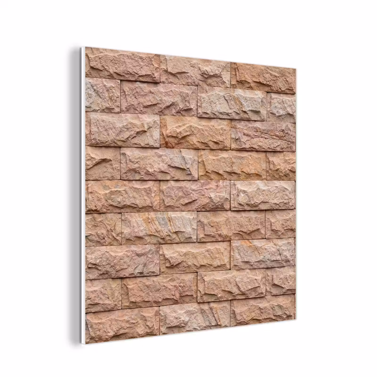 Forex - Muur - Steen - Ruw - Textuur - Beige — 1