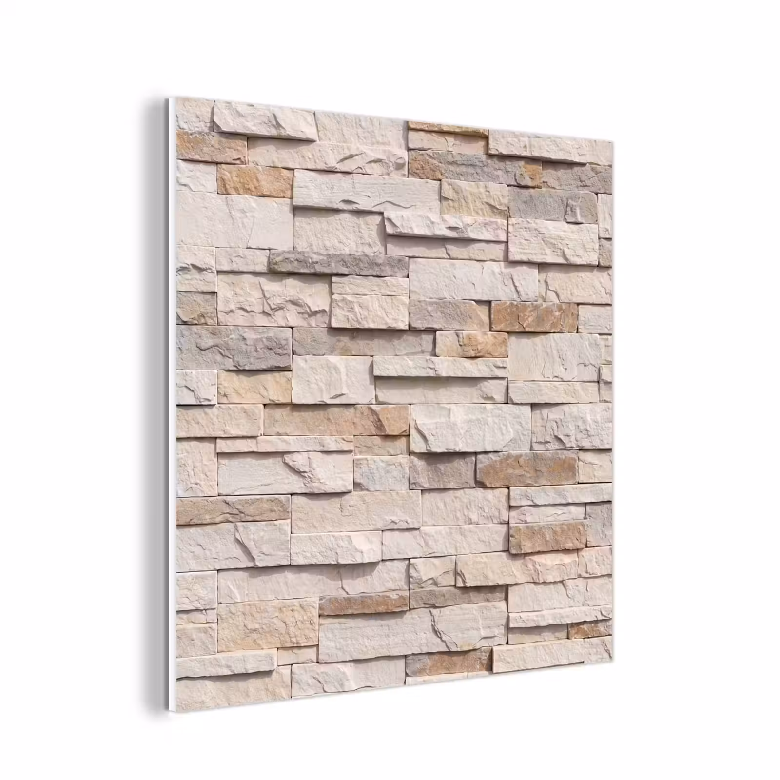Forex - Steen - Muur - Textuur - Rustiek - Beige — 1