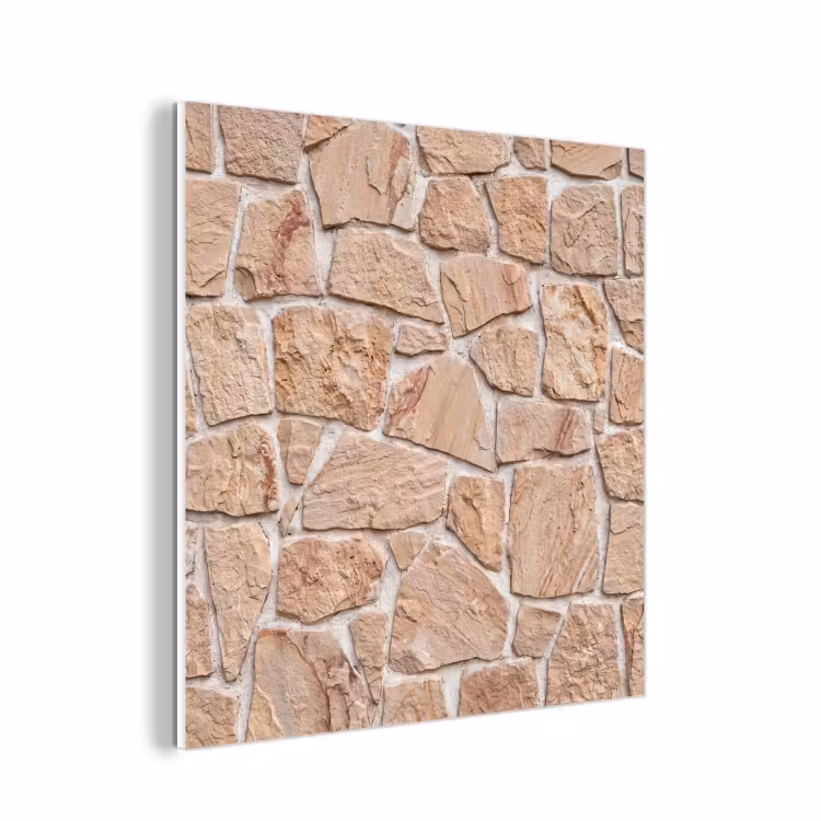 Forex - Muur - Steen - Patroon - Rustiek - Beige — 1