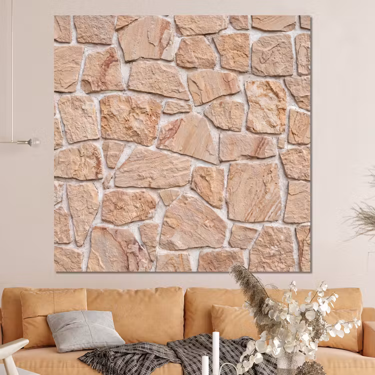 Forex - Muur - Steen - Patroon - Rustiek - Beige — 4