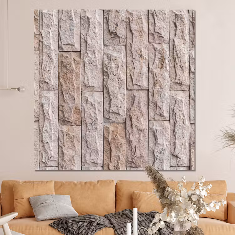Forex - Muur - Steen - Ruw - Beige - Textuur — 4